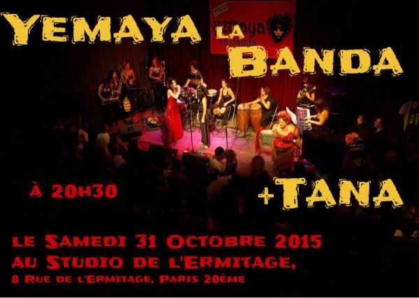 2015 10 31 concert salsa yemaya la banda tana studio ermitage paris