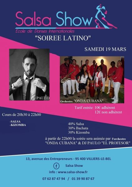 2016 03 19 soiree dansante onda cubana salsa show