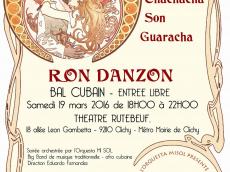 Ron Danzon Bal cubain le samedi 19 mars 2016, 92110 Clichy